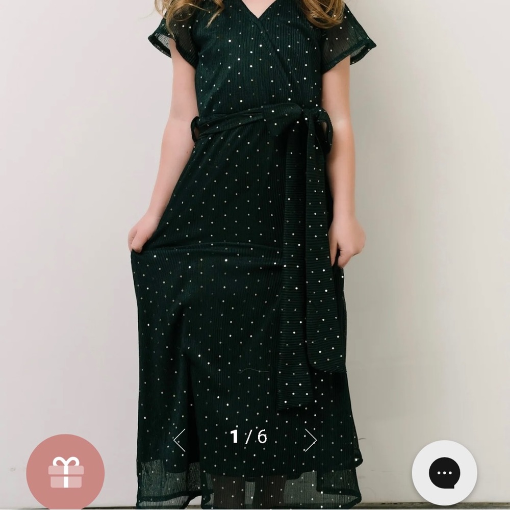 NWOT Baltic Born Flower Girl Emerald Green Dress size 6